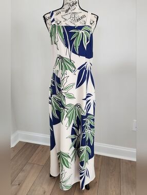 Maggy London Palm Print Maxi